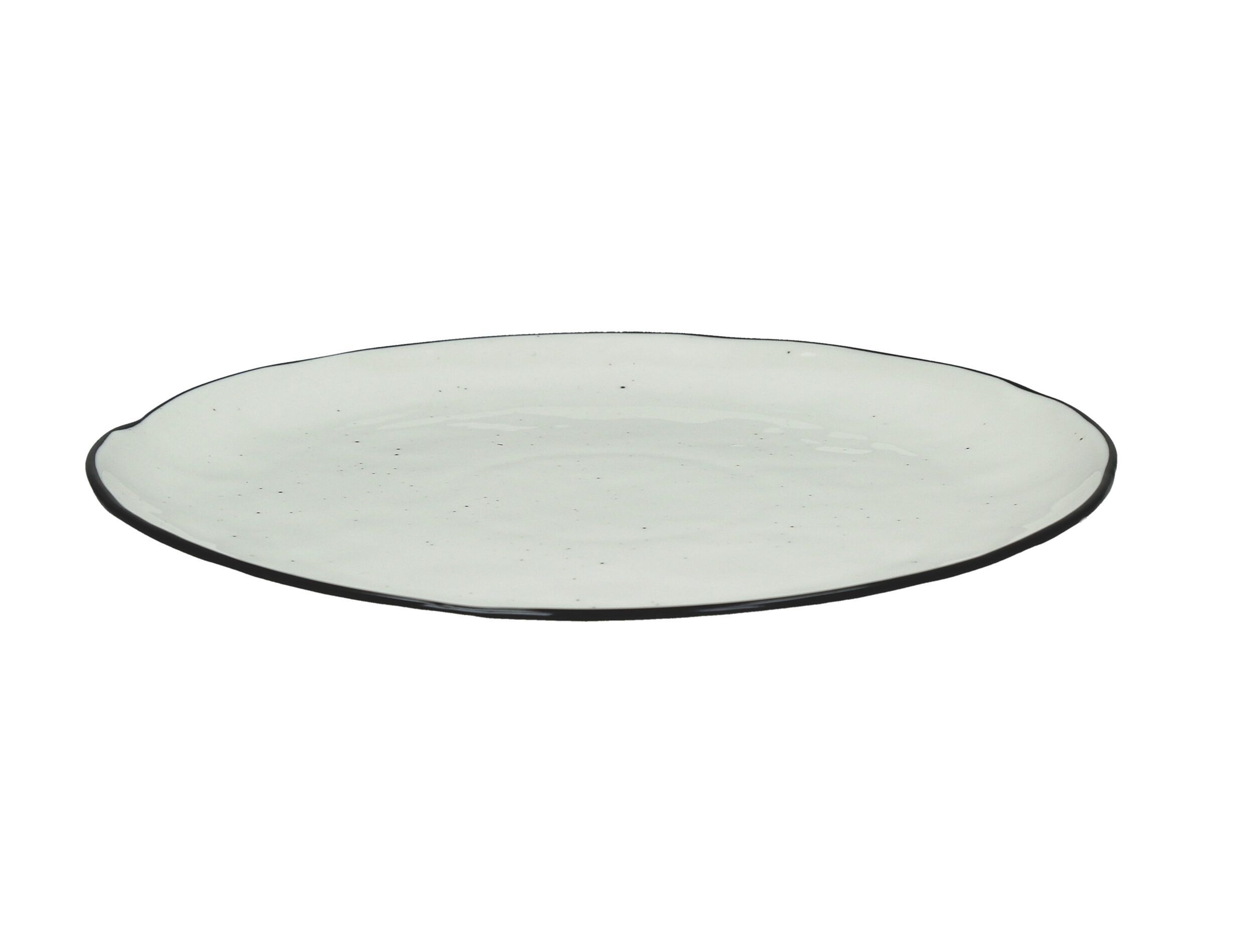 Фарфоровая плоская круглая тарелка POMAX Basil ARCH-00027290