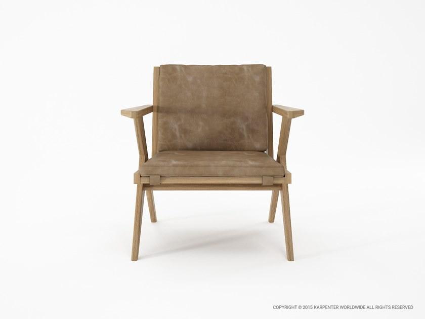 KARPENTER Кожаное кресло с подлокотниками Tribute sun-id-1401712 - Вид №5