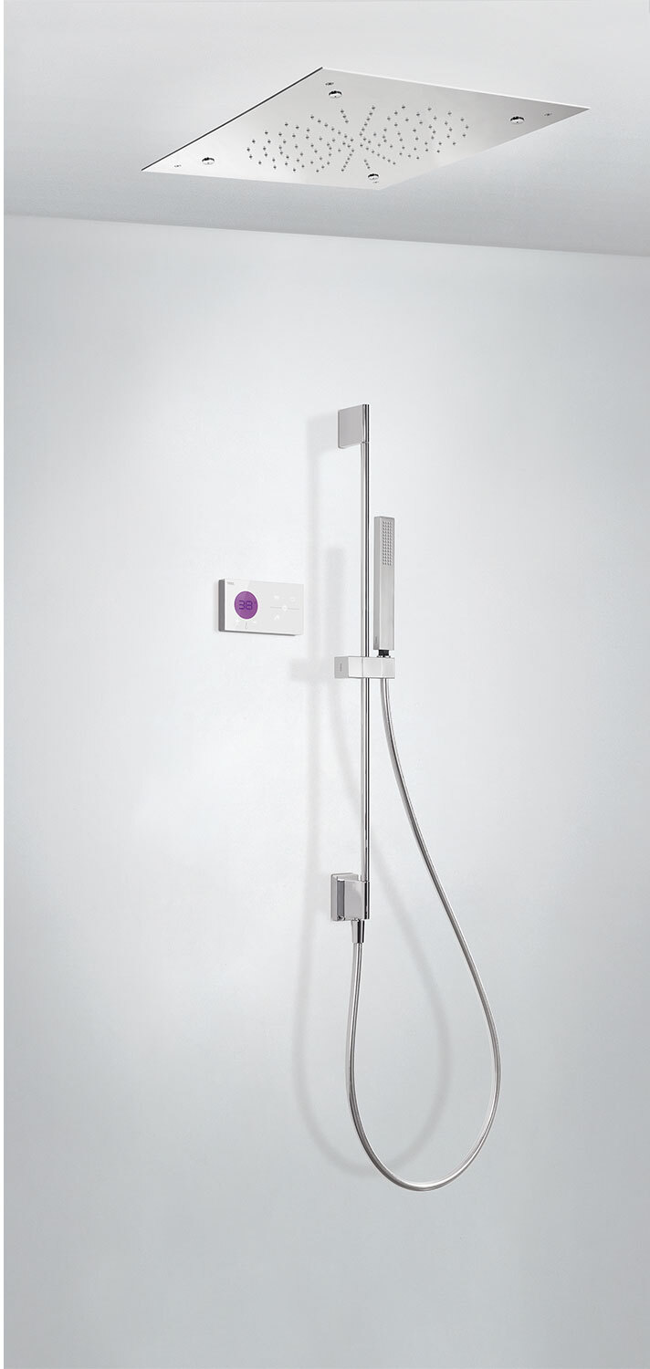 SHOWER TECHNOLOGY Kit de grifo termostático electrónico empotrado de 3 vías Shower Technology Blue Edition para ducha-09286305 TRES