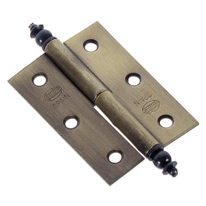 Петля мебельная карточная съёмная левая Amig 541 50x35 мм сталь цвет бронза