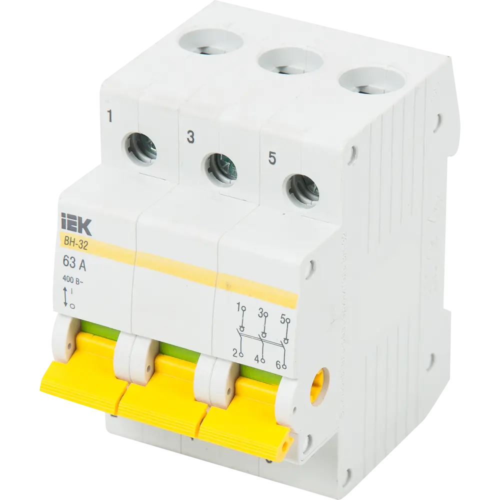 Выключатель нагрузки IEK ВН-32 3P 63А для безопасного отключения оборудования 82207941 STLM-0022011