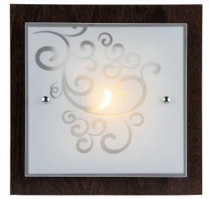 Светильник потолочный со стеклянным плафоном коричневый Constanta FR4811-CL-01-BR FREYA MODERN 00-3957029 Коричневый