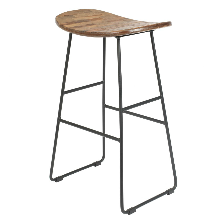 Стул высокий Tangle, дерево White Label Living 1500074 - Вид №4