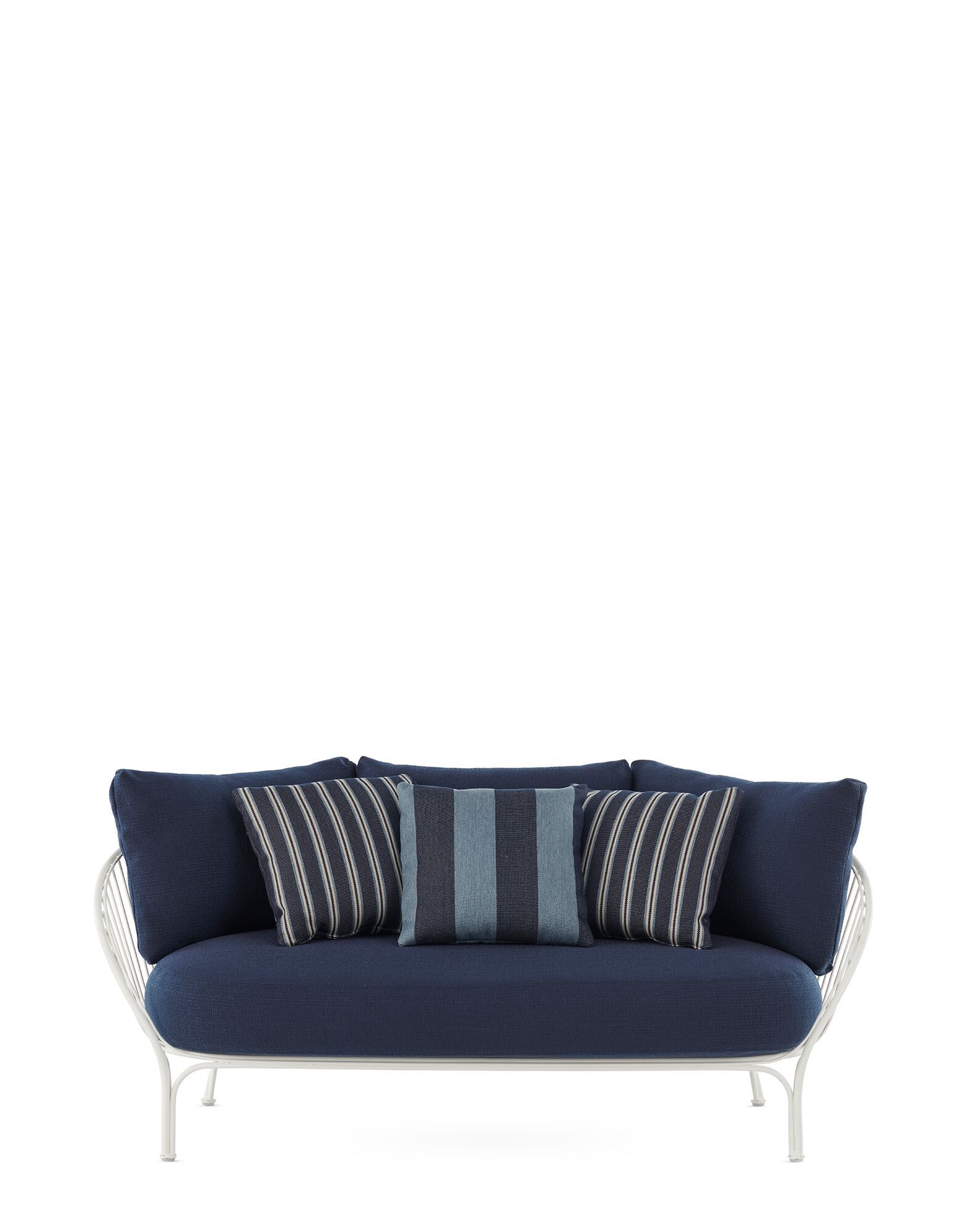 2-местный оцинкованный стальной и тканый садовый диван Kartell Hiray ARCH-00025544 - Вид №8