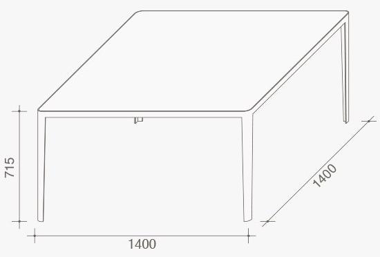 Lema Прямоугольный стол с бетонной столешницей sun-id-1458711 - Вид №4