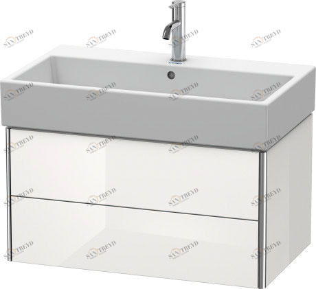 XS419502222 XSquare Тумбочка подвесная Белый глянцевый декор Duravit