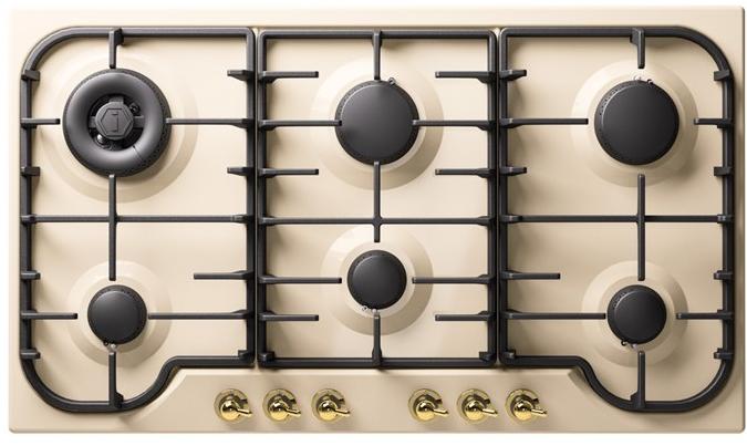 Ilve Газовая встраиваемая плита из нержавеющей стали Nostalgie Hcb906cn Santreyd - Вид №3