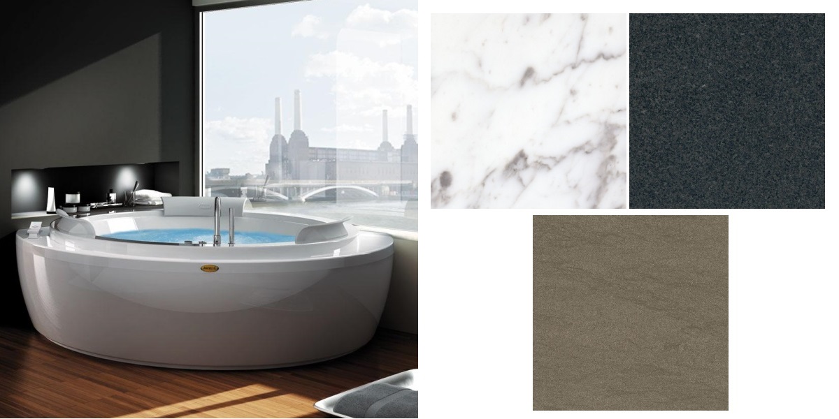 Ванна угловая с гидромассажем "BASE" Nova Corner 9H43-557A Jacuzzi 9H43557A - Вид №1