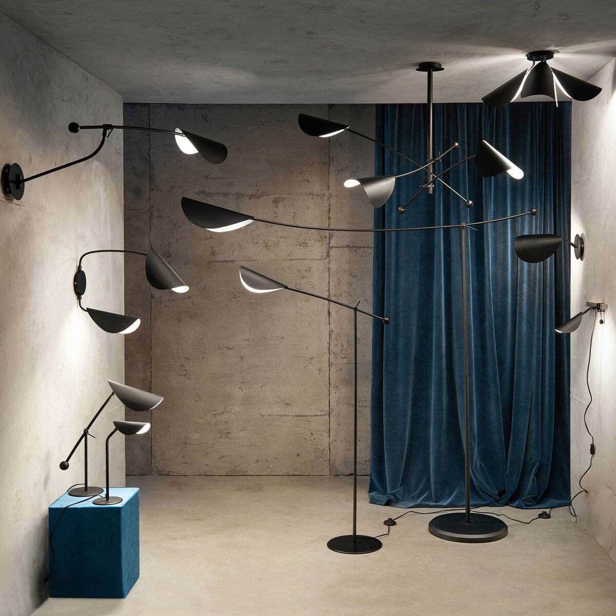 Регулируемая металлическая напольная лампа AMPM Funambule ARCH-00021884 - Вид №2