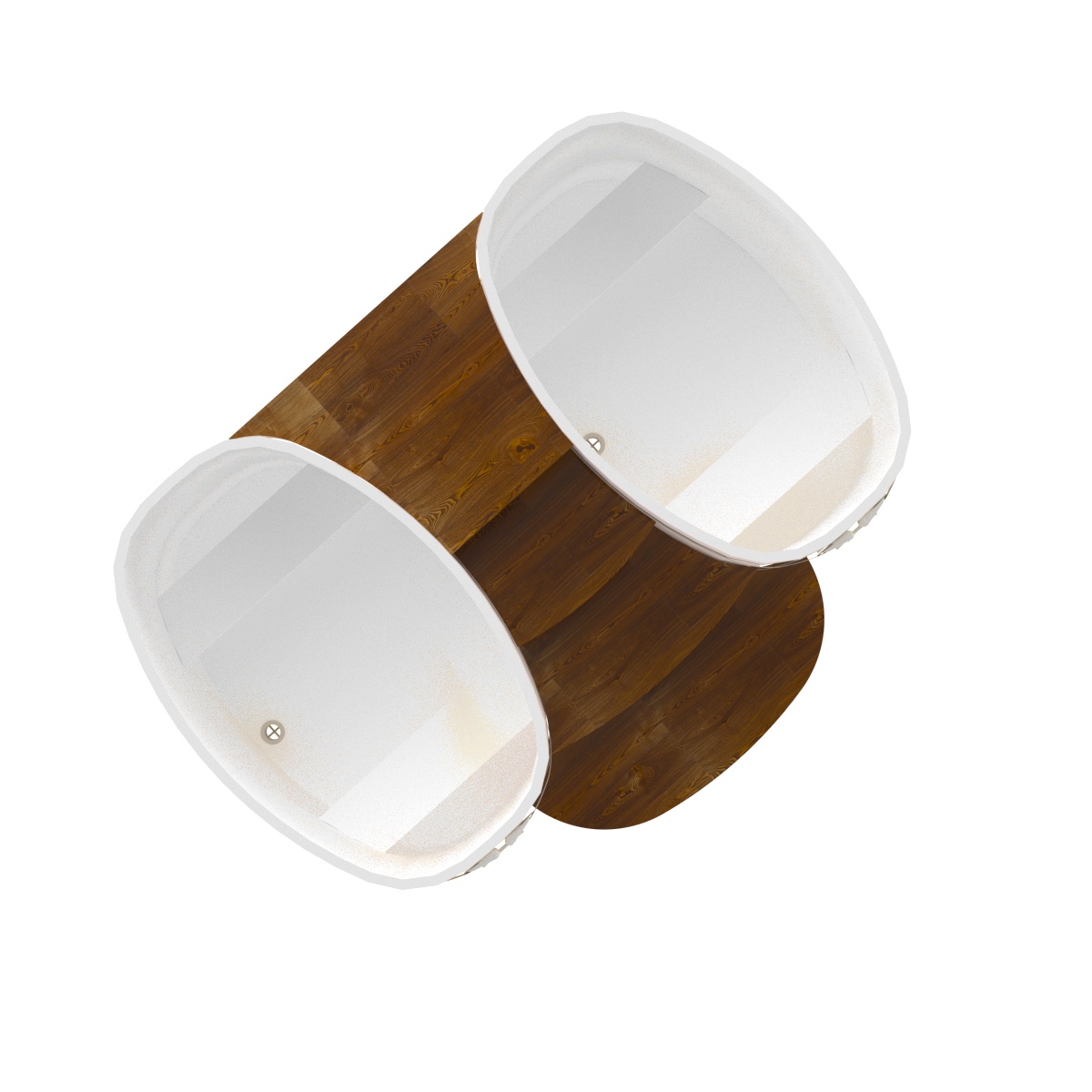 2333 Подиум на 2 купели 0,76х1,16 СЛ морёный Alyarus  - Вид №2