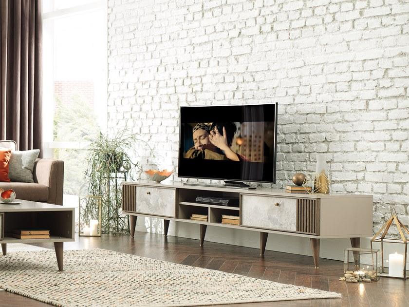 Enza Home Модульная лакированная стенка для хранения из дерева Praga sun-id-1402035 - Вид №2