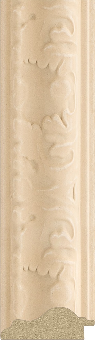 BY 4312 Зеркало с гравировкой в багетной раме - старый гипс 82 mm EVOFORM Exclusive-G - Вид №3