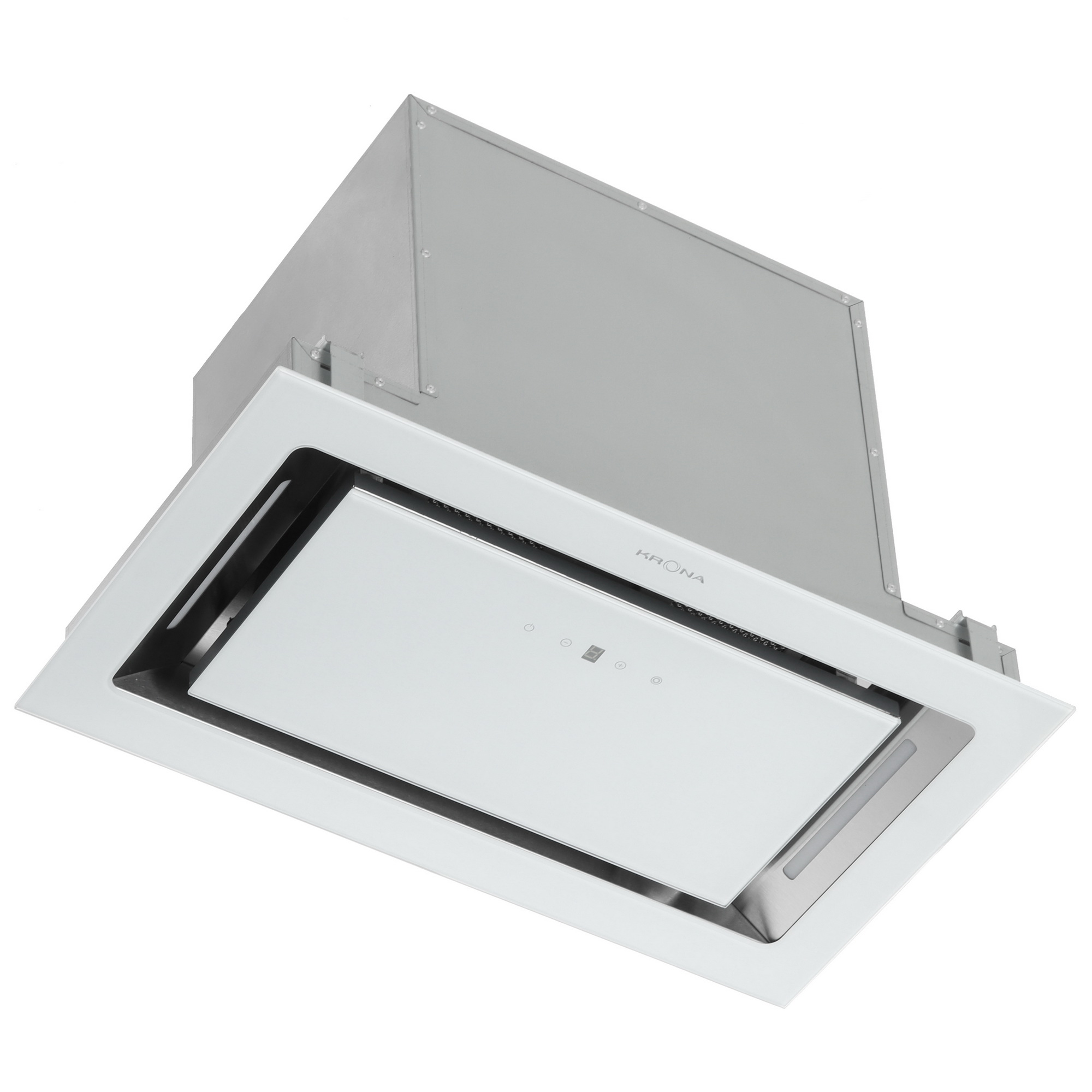 8195574 Вытяжка полновстраиваемая KRONA SELINA 600 GLASS S белый/белый STDN-0117371