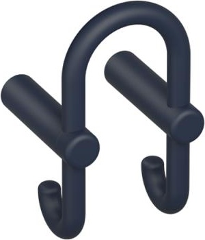 801.90B030 Двойной крючок для гардероба HEWI Edition matt | Polyamid  - Вид №11