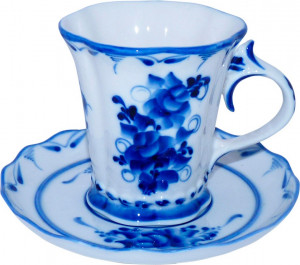 10612906 Гжельский фарфоровый завод Чайная пара "Катерина" Фарфор