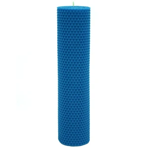 Свеча вощинная цилиндр голубая 6x26 см