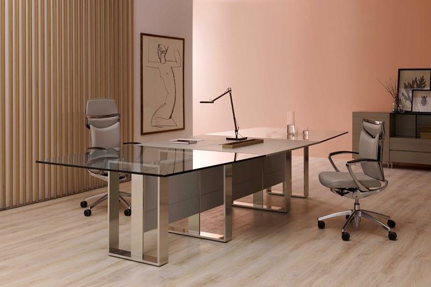 ESTEL GROUP Кожаное кресло для руководителя с подголовником Uniqa sun-id-1447149 - Вид №3