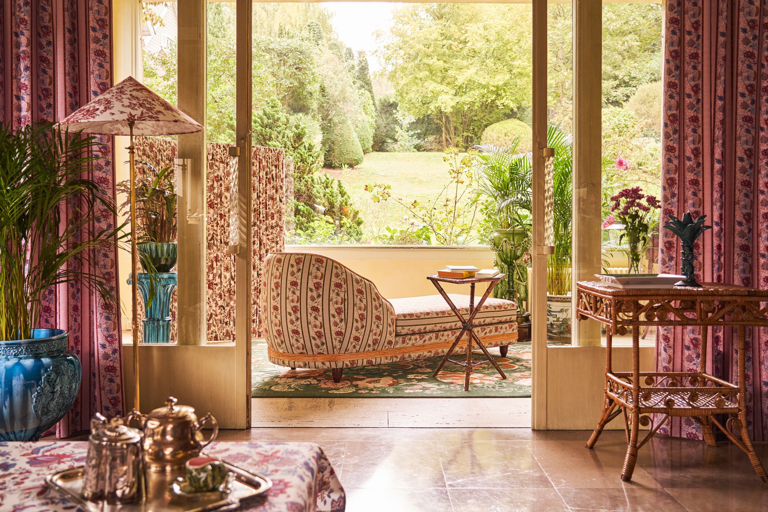 Хлопчатобумажная ткань с цветочным рисунком LELIEVRE Quenin-Belle Époque ARCH-00020380 - Вид №2