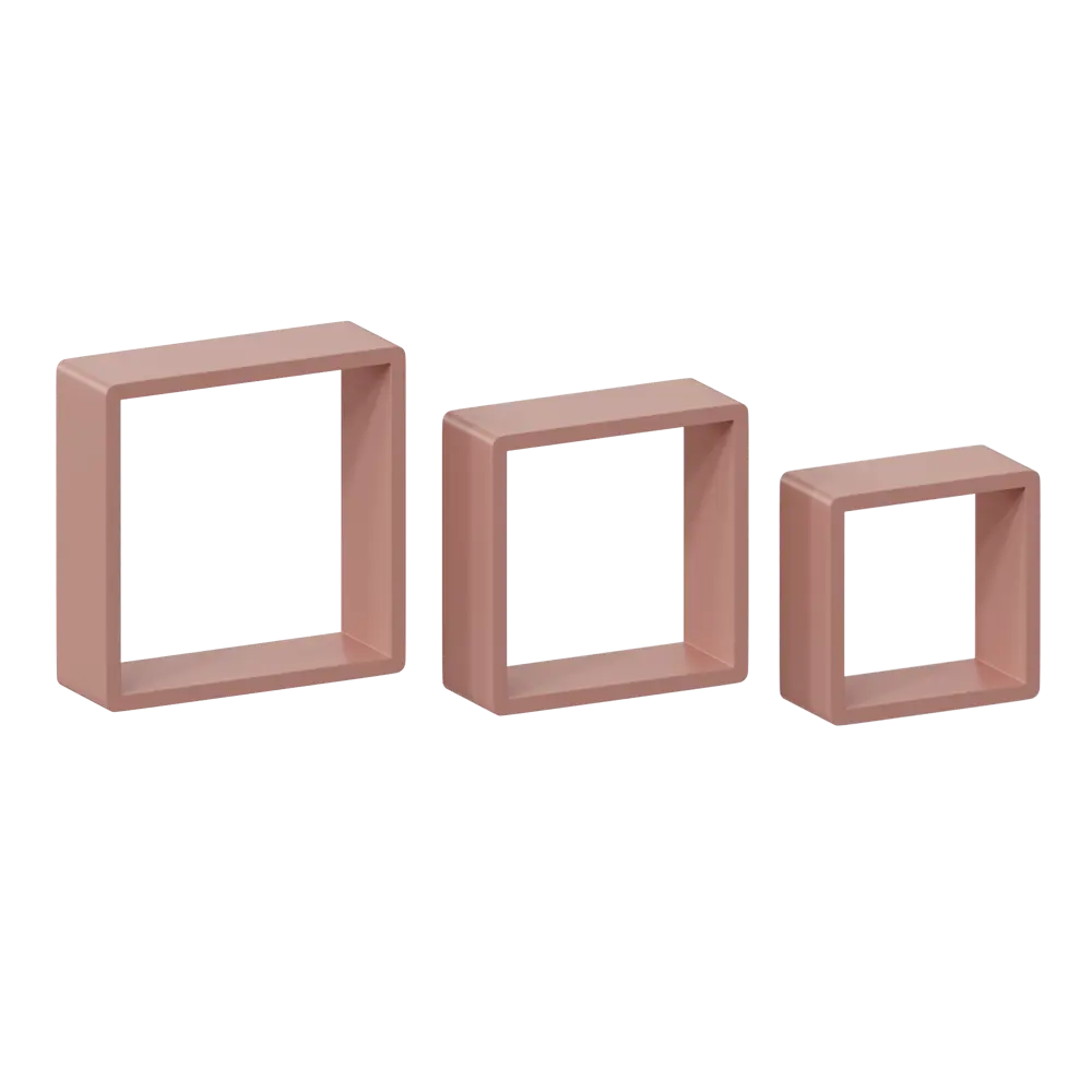 Spaceo: Набор из трёх полок для интерьера 20×20/24×24/28×28 см 82877486 STLM-1093550 - Вид №5