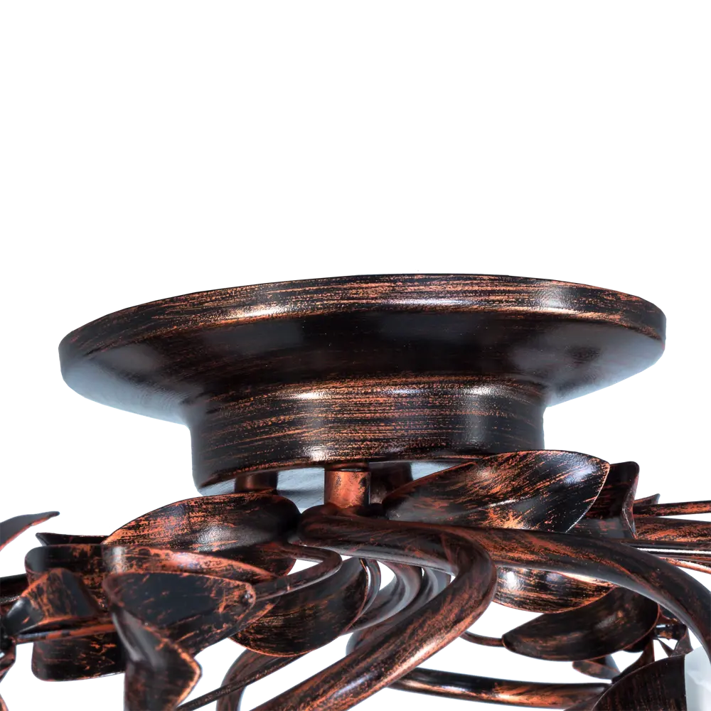 Люстра Аида 8xE14x60 Вт, металл/стекло, цвет чёрный/белый MW-Light STLM-2211276 - Вид №5