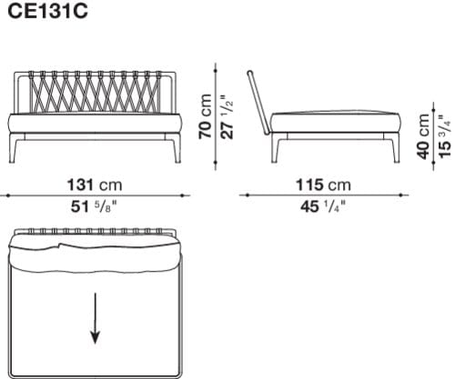 Ткань сад диван B&B Italia Outdoor ARCH-00084560 - Вид №4
