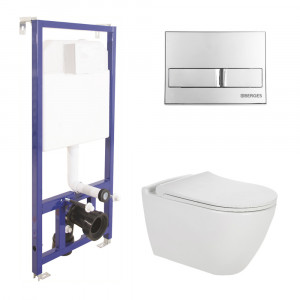 043213 Подвесной унитаз настенный Белый BERGES  Турция