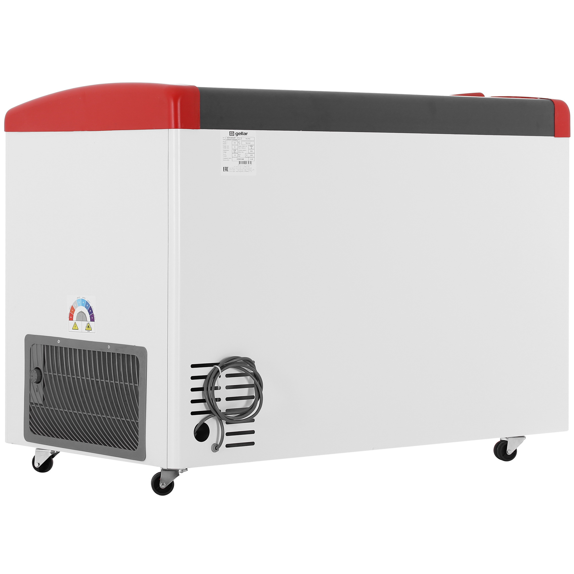 1229610 Морозильный ларь Frostor Gellar FG 475 E белый, красный STDN-0097861 - Вид №3