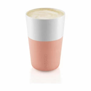 EVA SOLO 501090 Чашки для латте, 360 мл, 2 шт, персиковый Фарфор, силикон