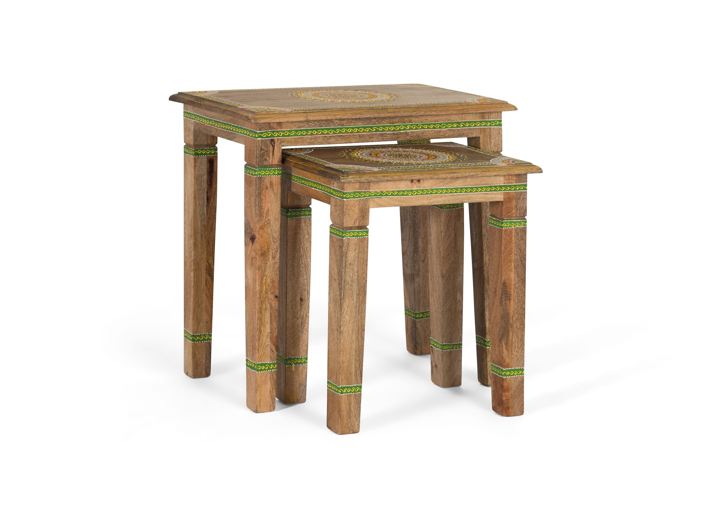 Штабелируемый прямоугольный журнальный столик из манго Giner y Colomer 1582 ARCH-00077578