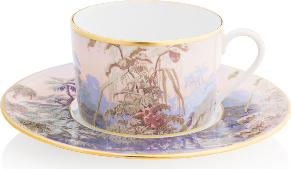 10569292 Haviland Чашка чайная с блюдцем 150мл "Бразилия" Фарфор 