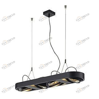 Подвесной светильник черный Aixlight 159070 SLV ДИЗАЙНЕРСКИЕ, AIXLIGHT R LONG 00-3889643 Черный 