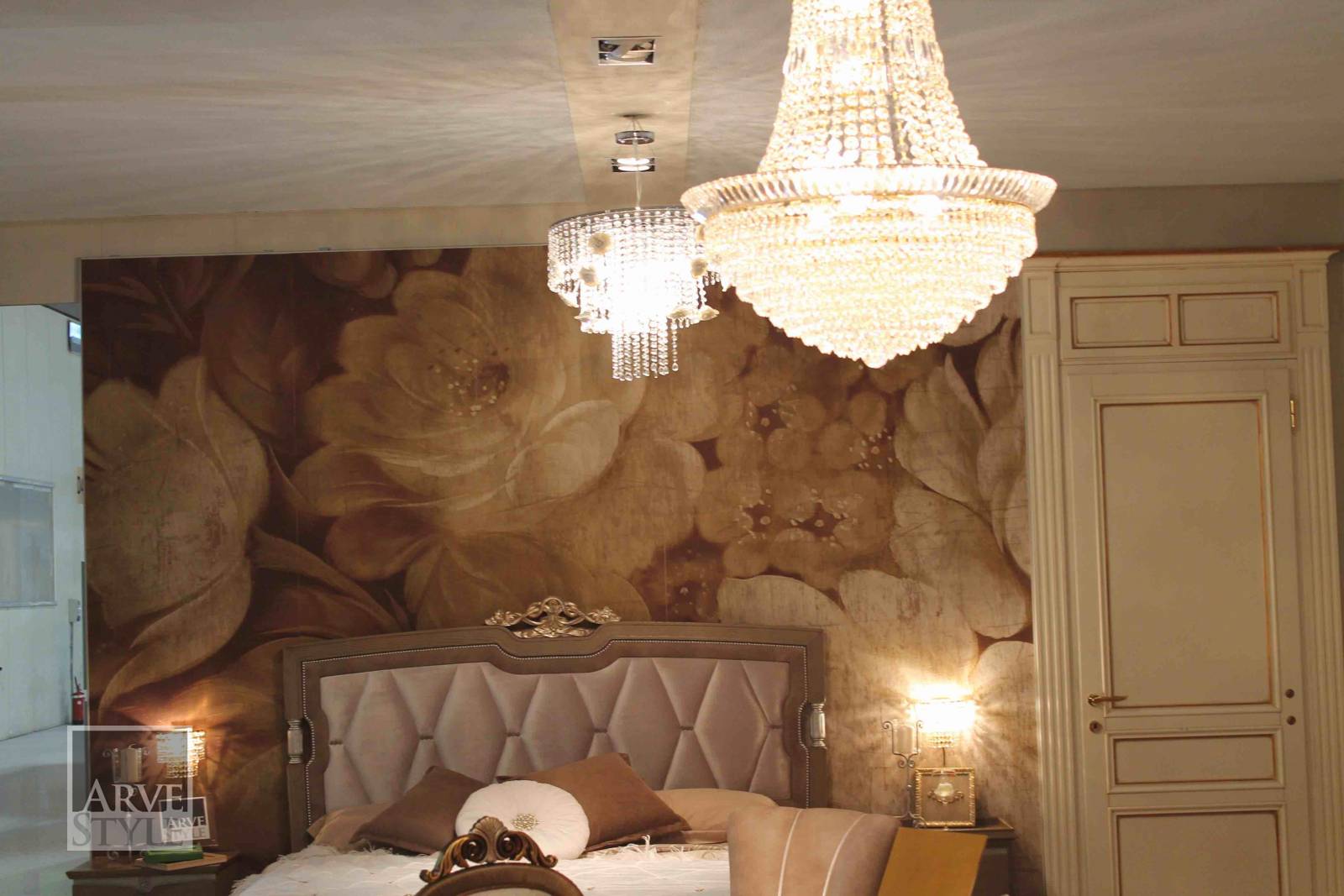 Деревянная двуспальная кровать с мягким изголовьем Arvestyle ARCH-00032854 - Вид №10