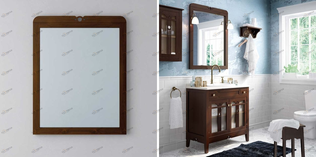 Avila Dos Зеркало LIRA в раме 80x95 Color 48 COUNTRY MIRRORS 0105216N48