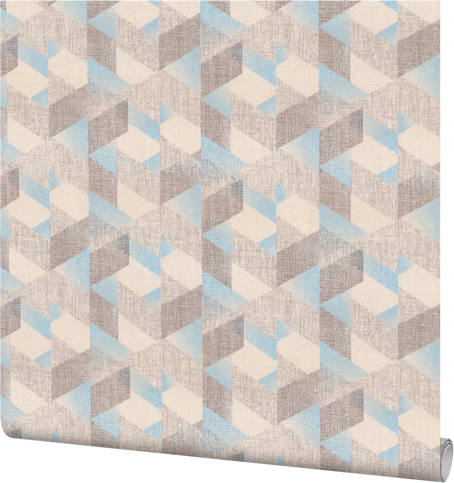 Palitra Family Modulis - Флизелиновые обои бежево-голубые с рельефной текстурой 83534085