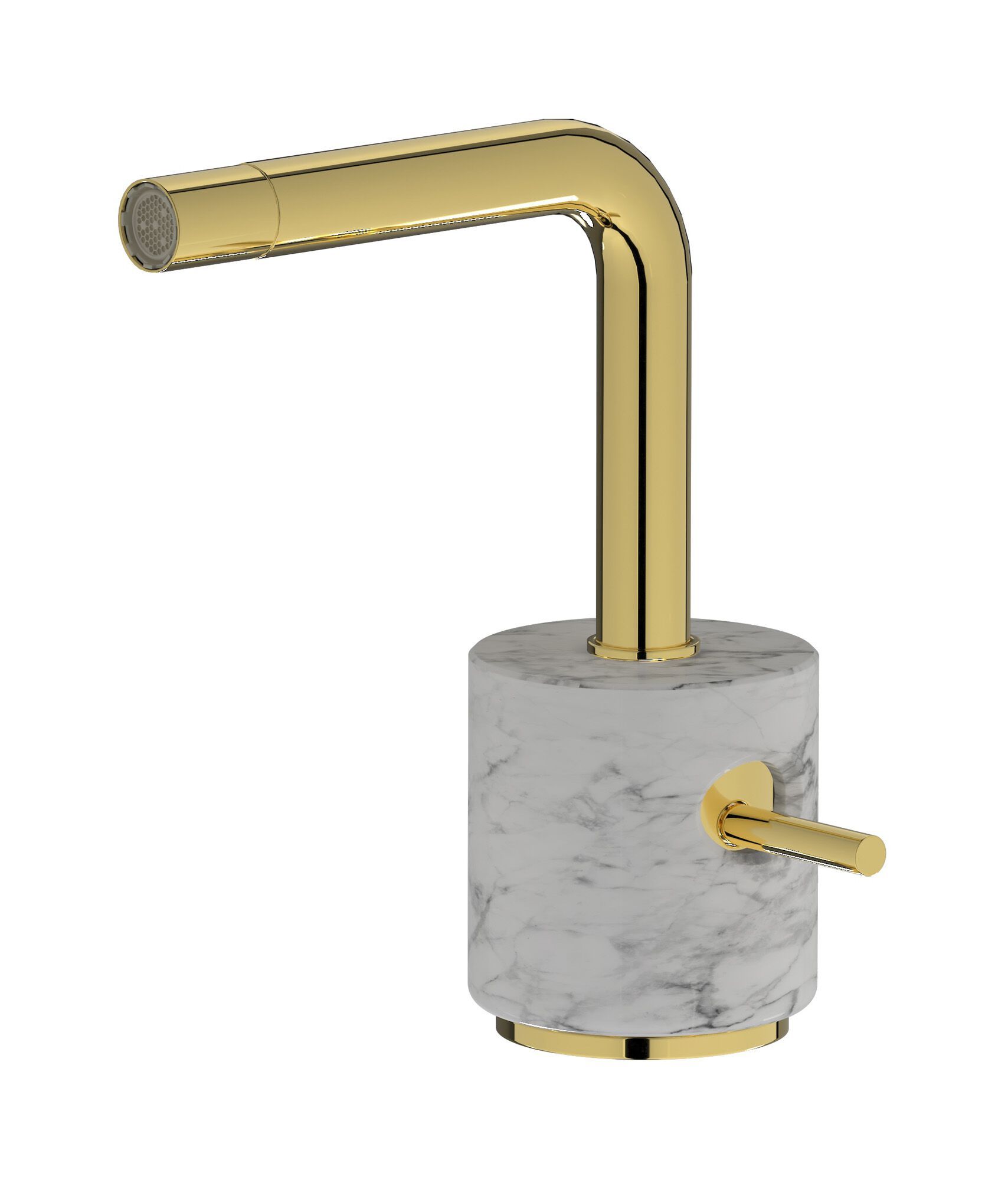 Смеситель для биде с одной ручкой из мрамора IB мрамор + мрамор Elle ARCH-00140636 - Вид №10