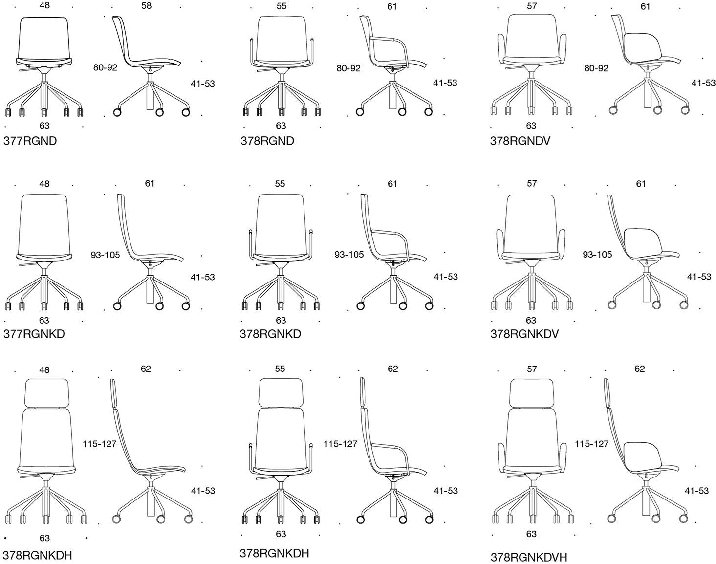 Martela Офисное кресло на колесиках Sola sun-id-1423432 - Вид №3