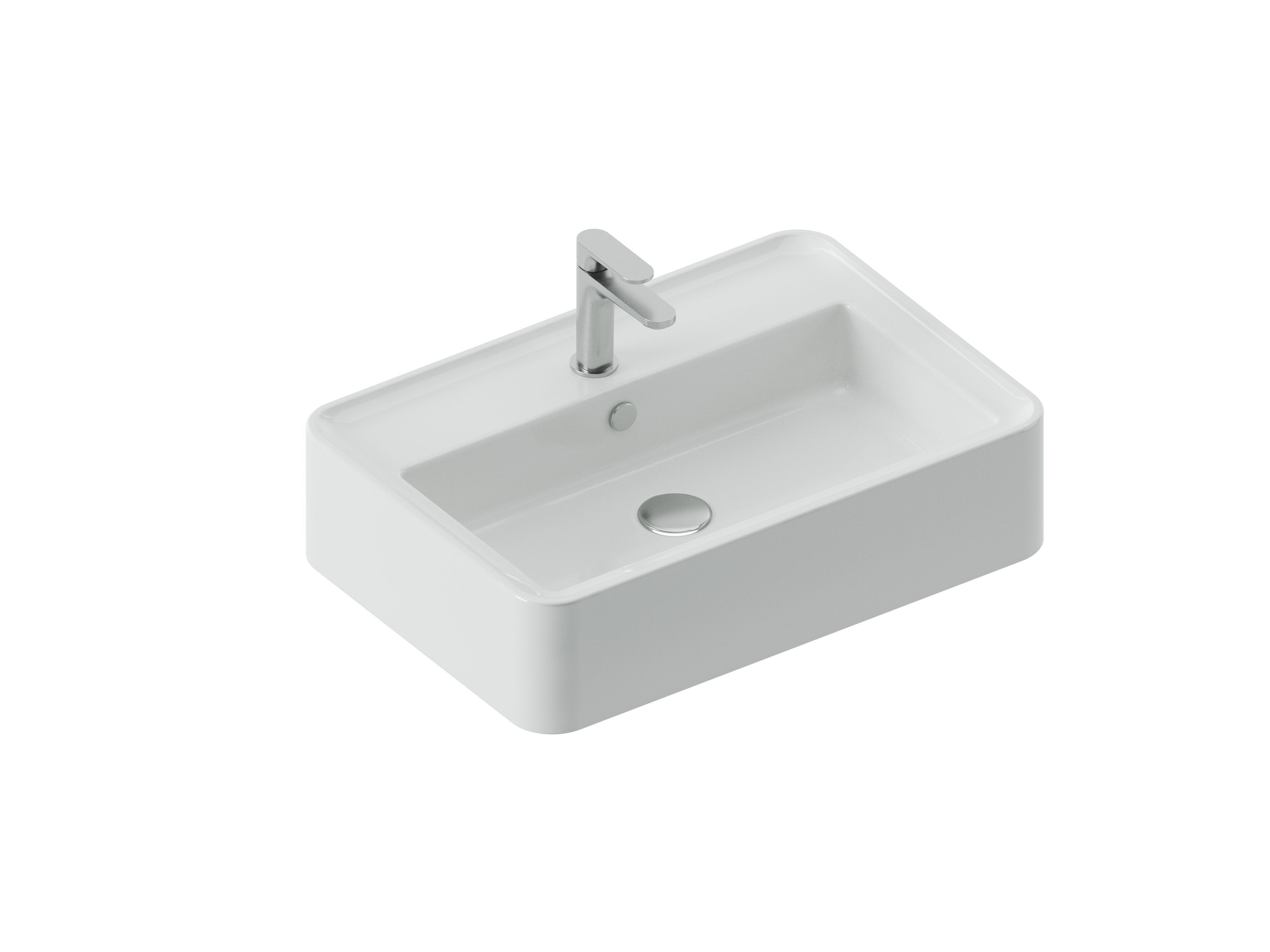 Керамическая прямоугольная подвесная раковина ArtCeram Rodolfo ARCH-00129955 - Вид №4