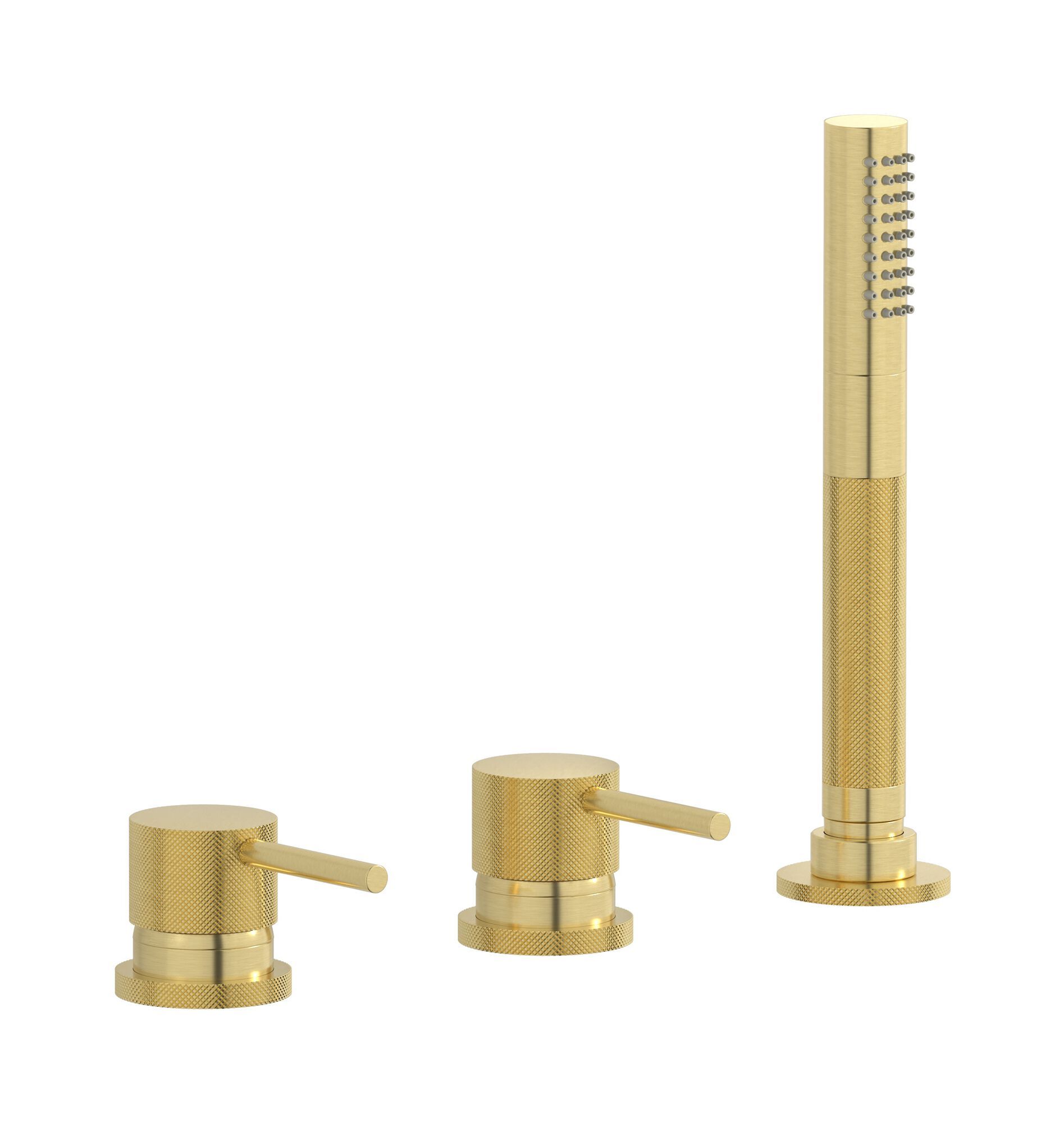 Однорычажный смеситель для ванны с 3 отверстиями и ручным душем IB промышленность ARCH-00145662 - Вид №5