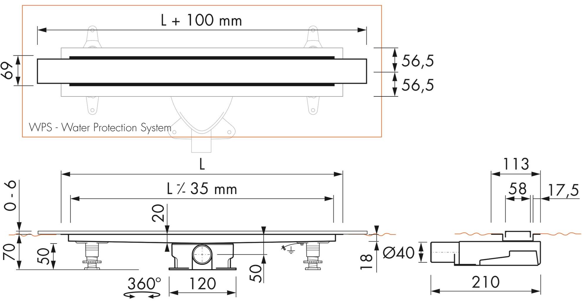 ESS Easy Drain Слив для душа Modulo stone sun-id-1480483 - Вид №8