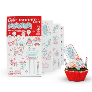 Украшения для торта Kit SUCK UK ДИЗАЙНЕРСКИЕ 00-3880627 Белый