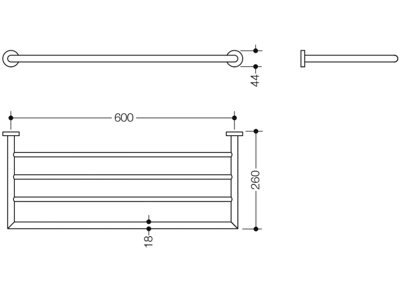 950.30.11040 вешалка для банных полотенец HEWI USA Produkte  - Вид №1