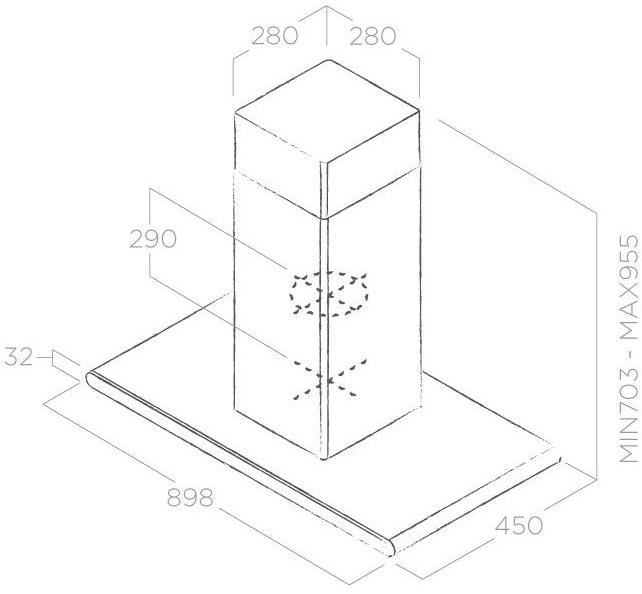 Elica Островная вытяжка из нержавеющей стали и стекла Galaxy sun-id-1501652 - Вид №2