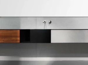 Moab80 Подвесная тумба под умывальник из листового металла с дверцами Zero20