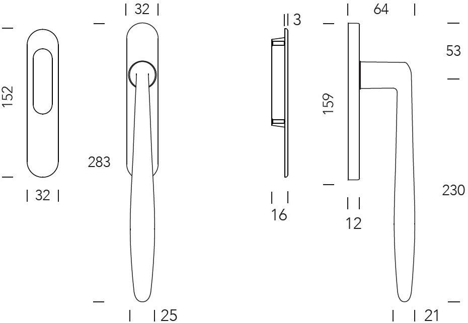 Reguitti Ручка из латуни Alise A171md001** - Вид №2