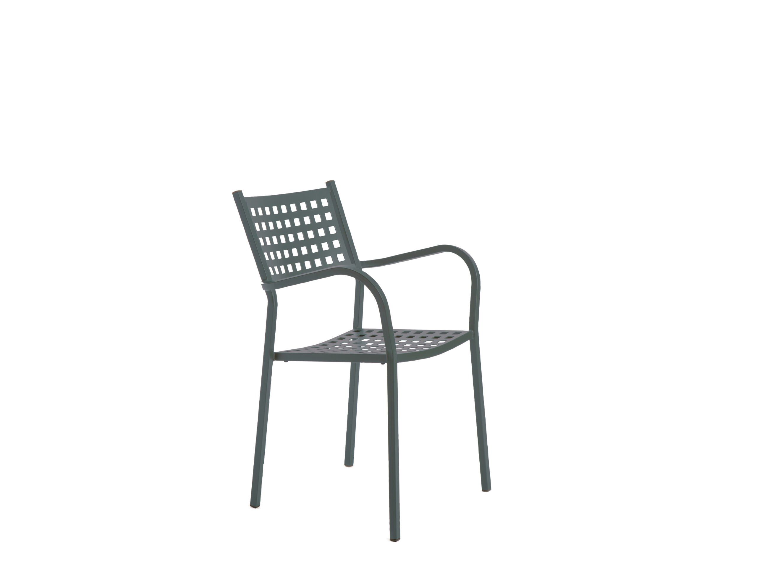 Металлический штабелируемый садовый стул с подлокотниками Vermobil ARCH-00097179 - Вид №9