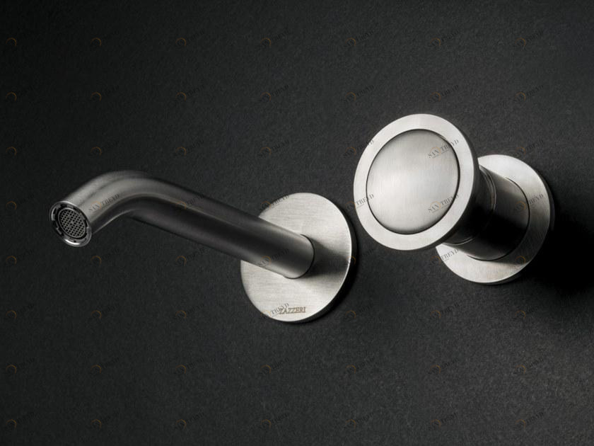 ZAZZERI Смеситель для мойки на 2 отверстия из нержавеющей стали Jk21 sun-id-1369528