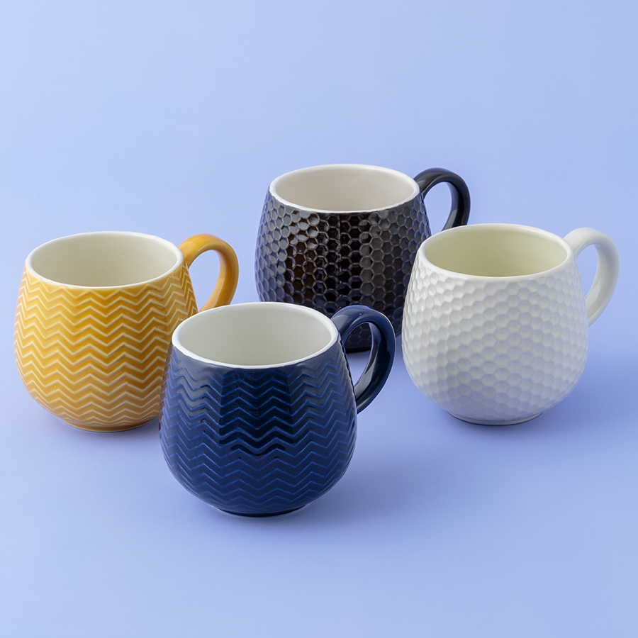 2002.142 Кружка embossed, 350 мл, горчичная Mason Cash  - Вид №2