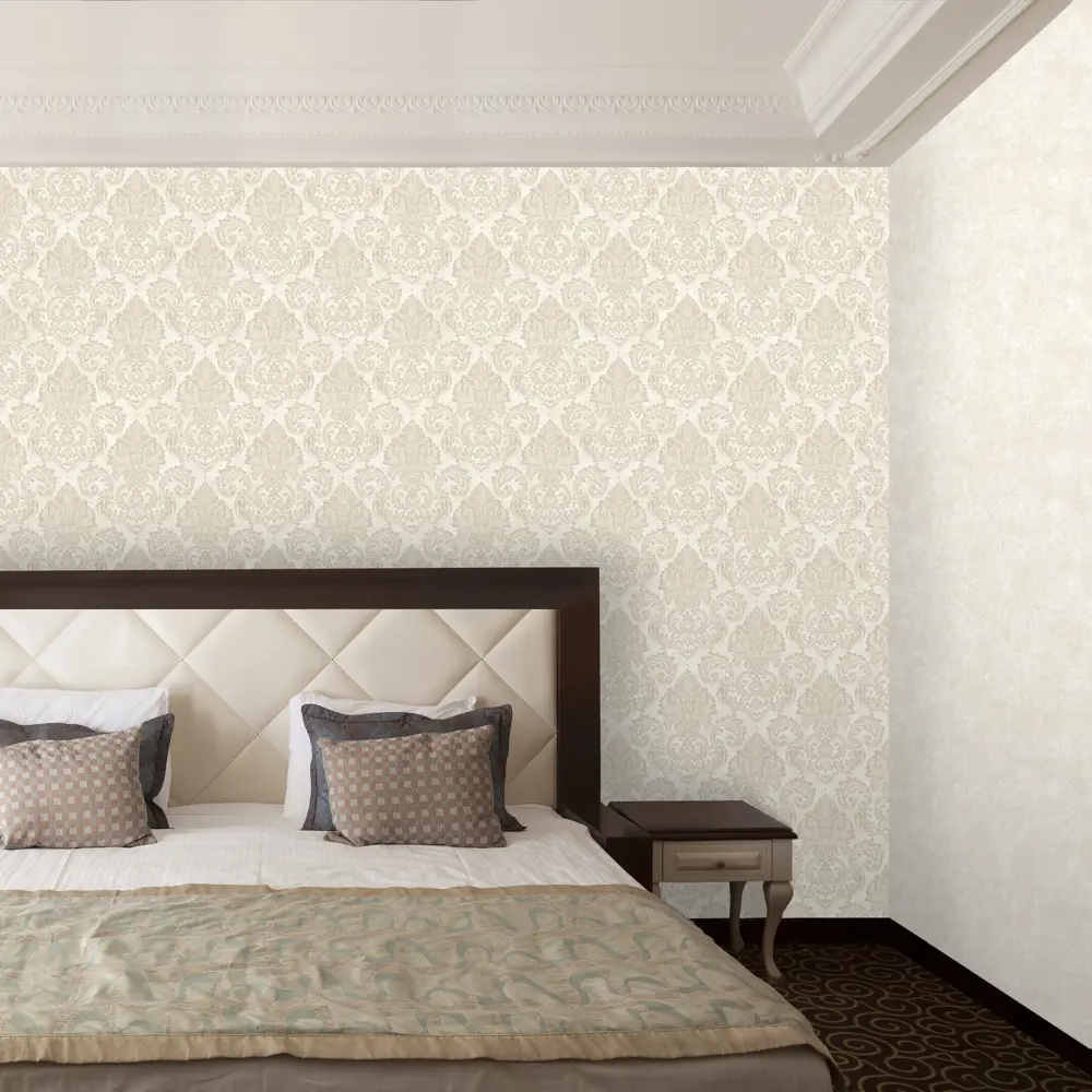 Обои флизелиновые Euro Decor Barocco бежевые 1.06 м 3700-2 STLM-2190421 - Вид №4