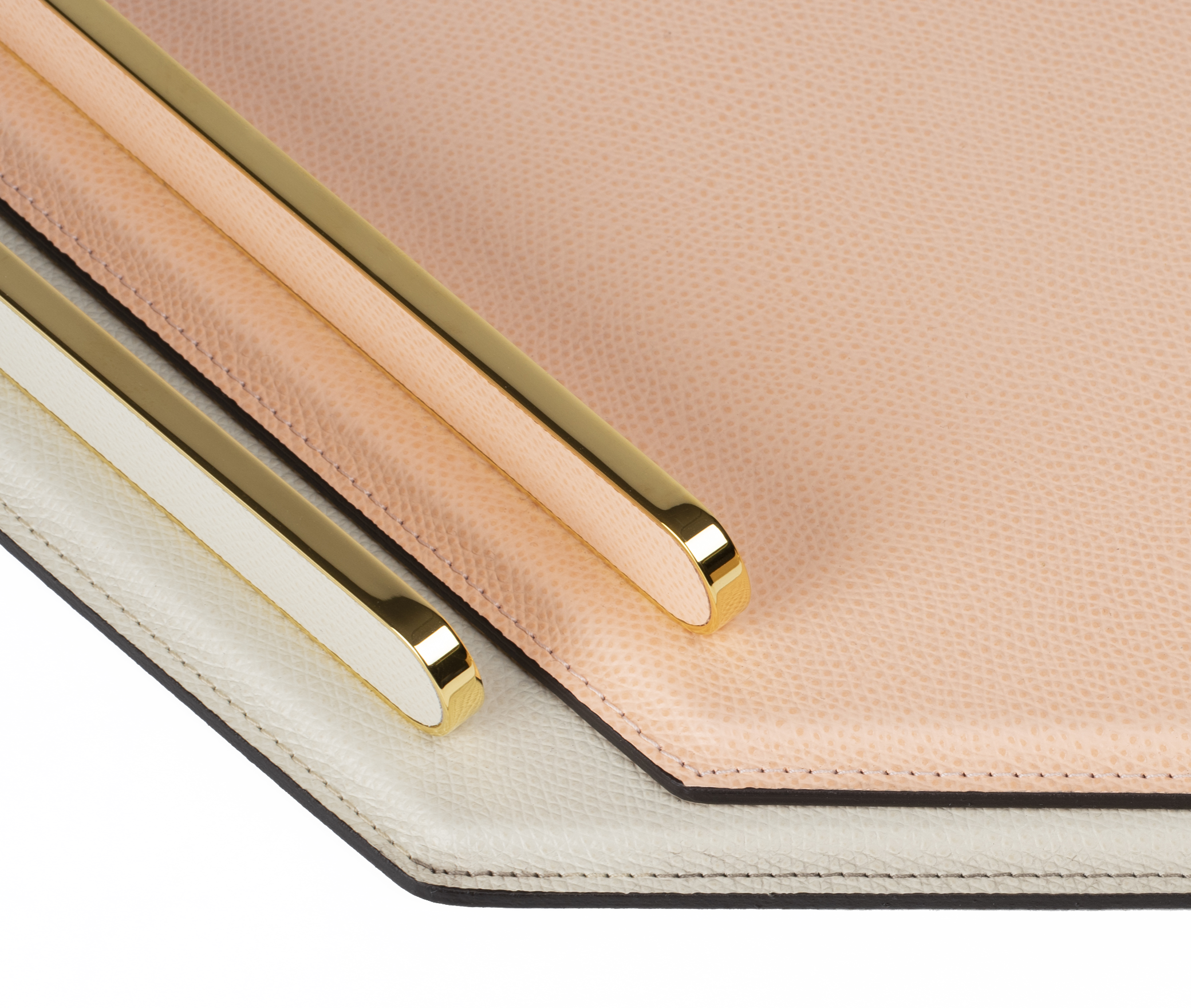 Поднос Este Octagonal - 33X33 см/металл-отделка_золото/зернистая кожа_темно-серый Pinetti G1.1934.029.055 - Вид №4