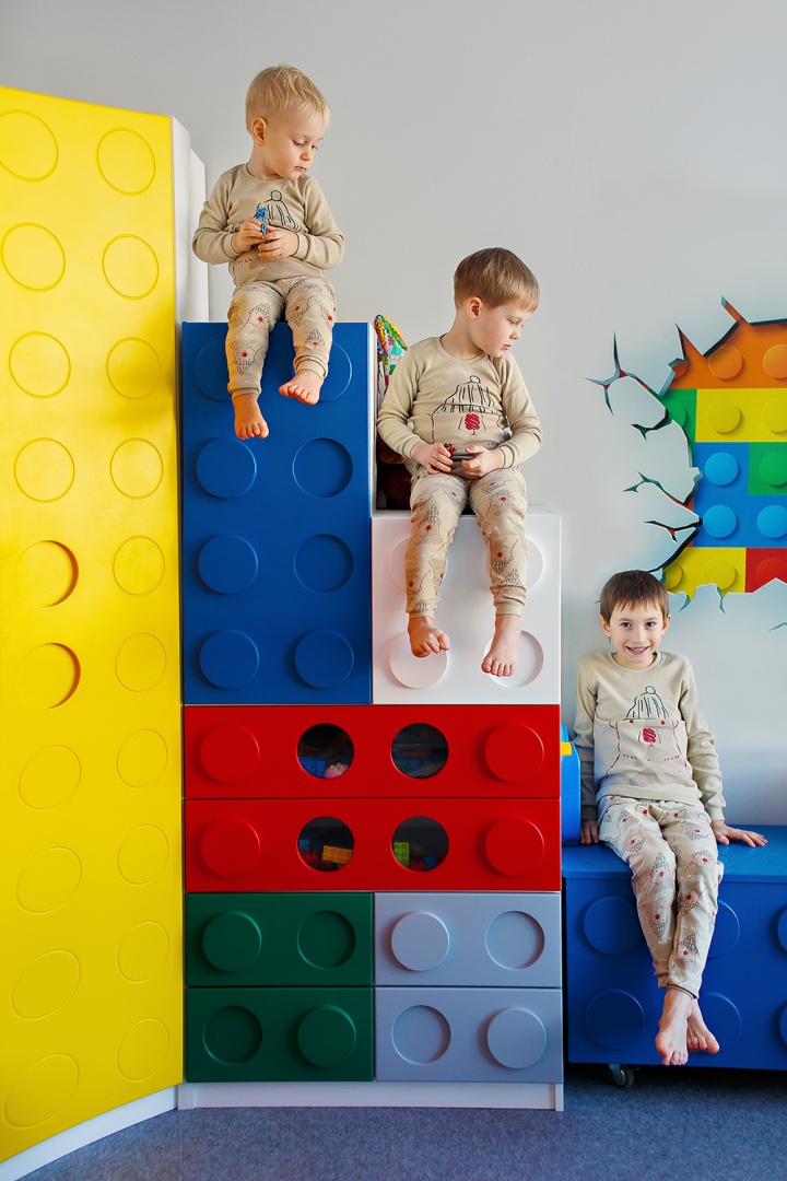 Комод детский малый с 2 ящиками и декором "Леголенд" МАНДАРИН ЛЕГОЛЕНД 178726 Розовый Santreyd  - Вид №11